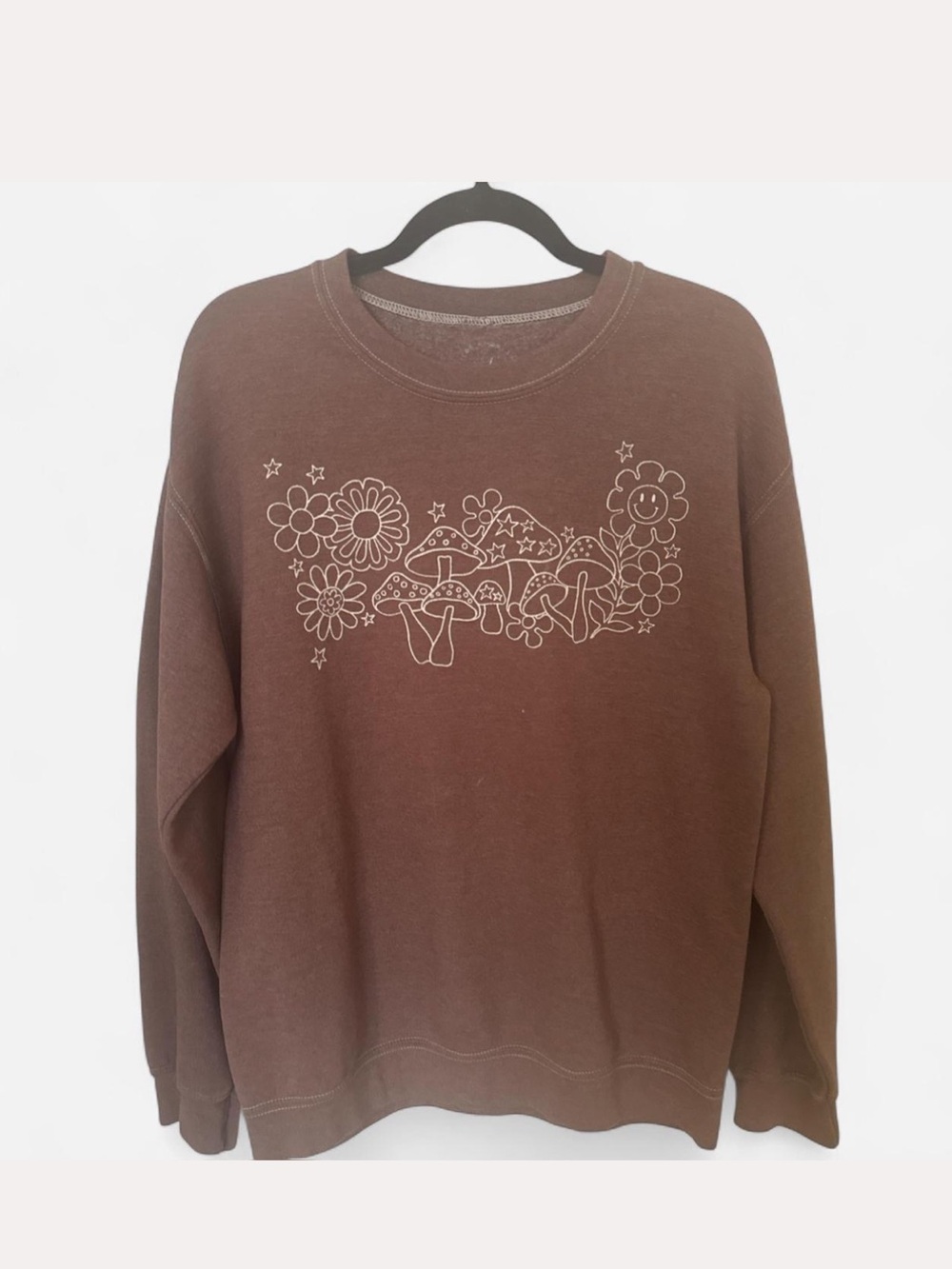 Pacsun Brown Mushroom Crewneck - Picture 1 of 2